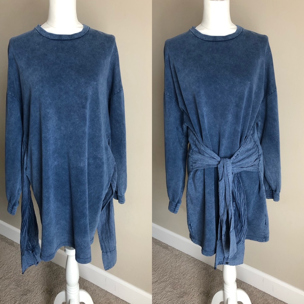 Zara Oversized Tie Sweater
